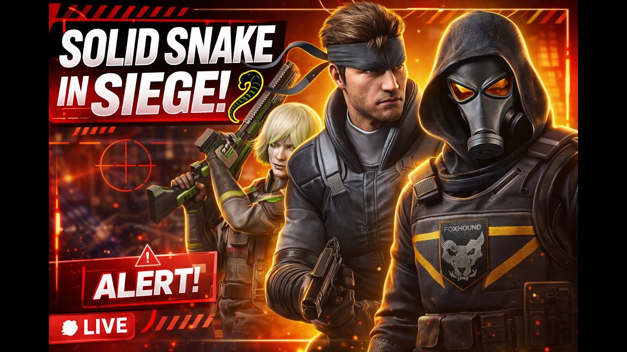 SOLID SNAKE In Rainbow Six Siege?! 🐍 Tactical Stealth Begins | R6 Siege Live