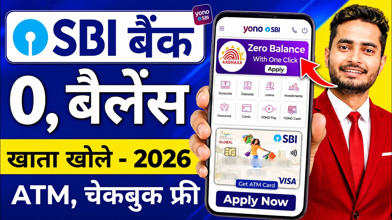 SBI Account Opening Online | SBI Zero Balance Account Opening Online | Yono Sbi Account Opening