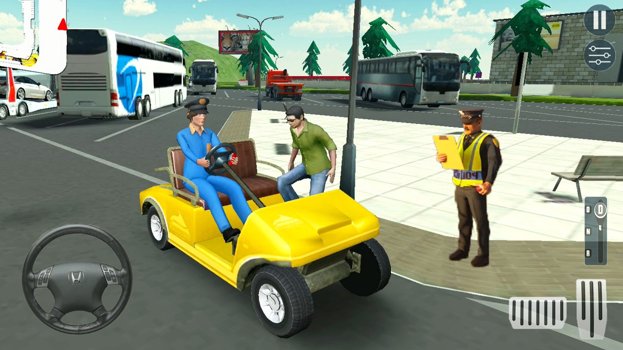Shopping Mall Customers Transporter Taxi 13 - Local Ricksha Driver - Android Gameplay