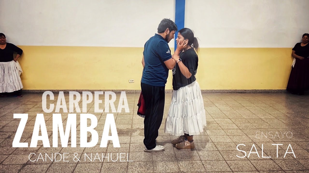 Cande & Nahuel. Zamba Carpera. Ensayo. Salta.