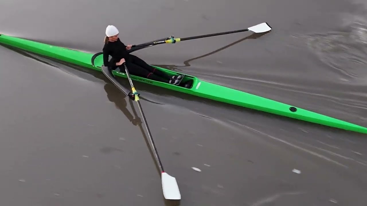 Rowing on the Yarkon  - DJI mini4 Pro  - Jan 2025