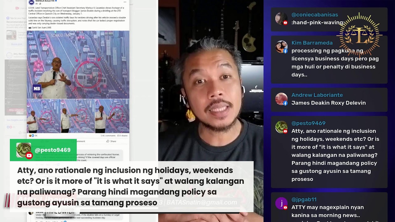 JAMES DEAKIN VS. LTO- ABUSADO AT NAKAKALITONG MGA POLISYA?