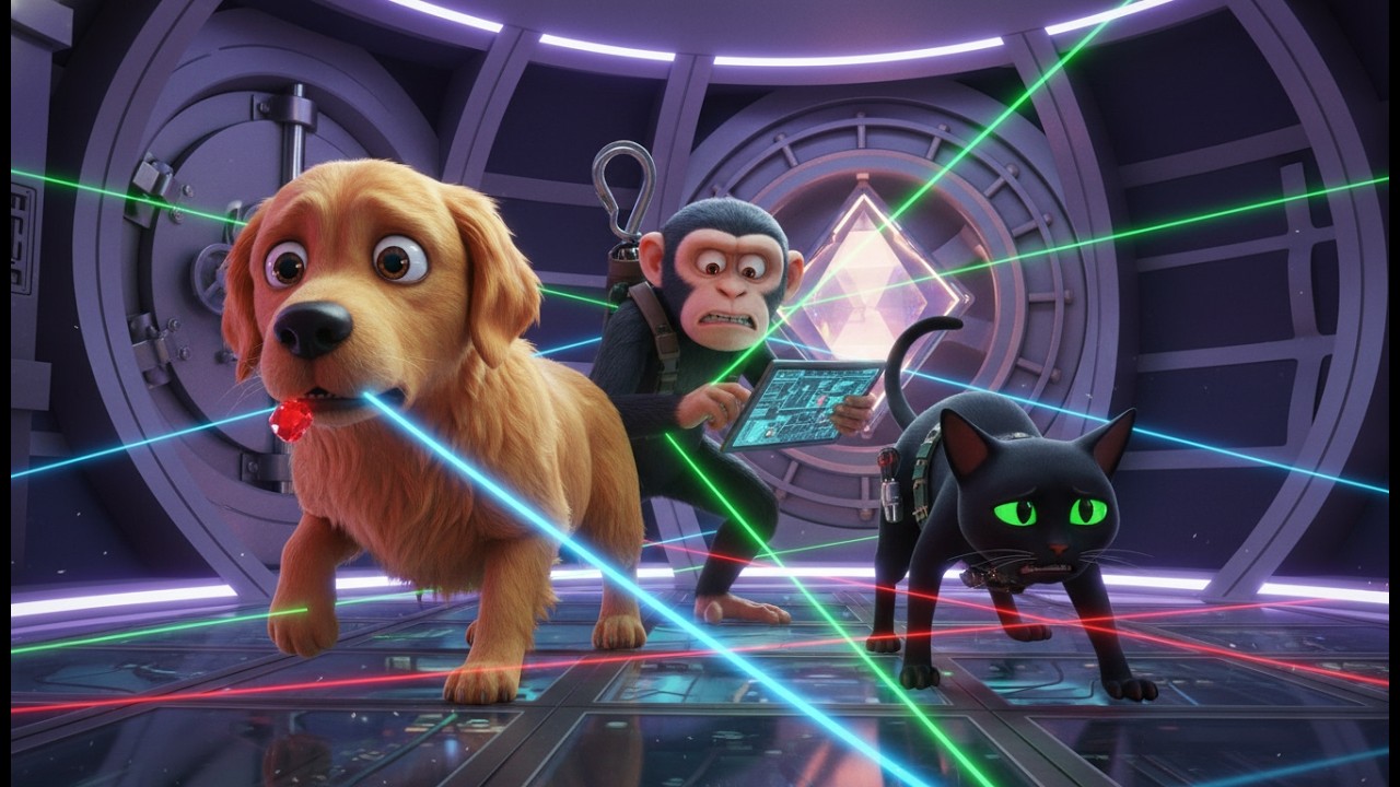 Watch The Three Reluctant Super Thieves: Dog, Monkey, and Cat - Moral Story