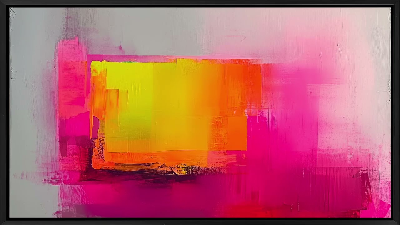 Abstract Modern Art Painting Framed Art TV Screensaver