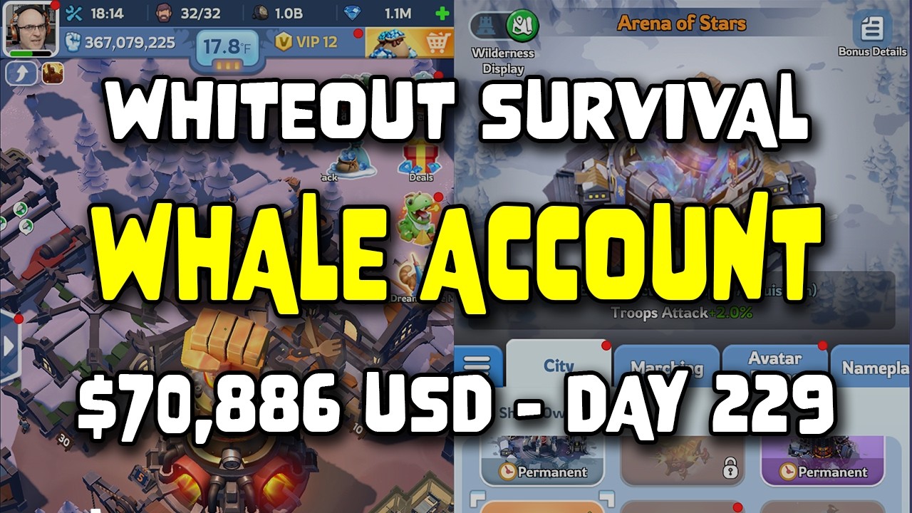 WOS Whale Account - 70 886 долларов США - День 229 - Myriad Bazaar