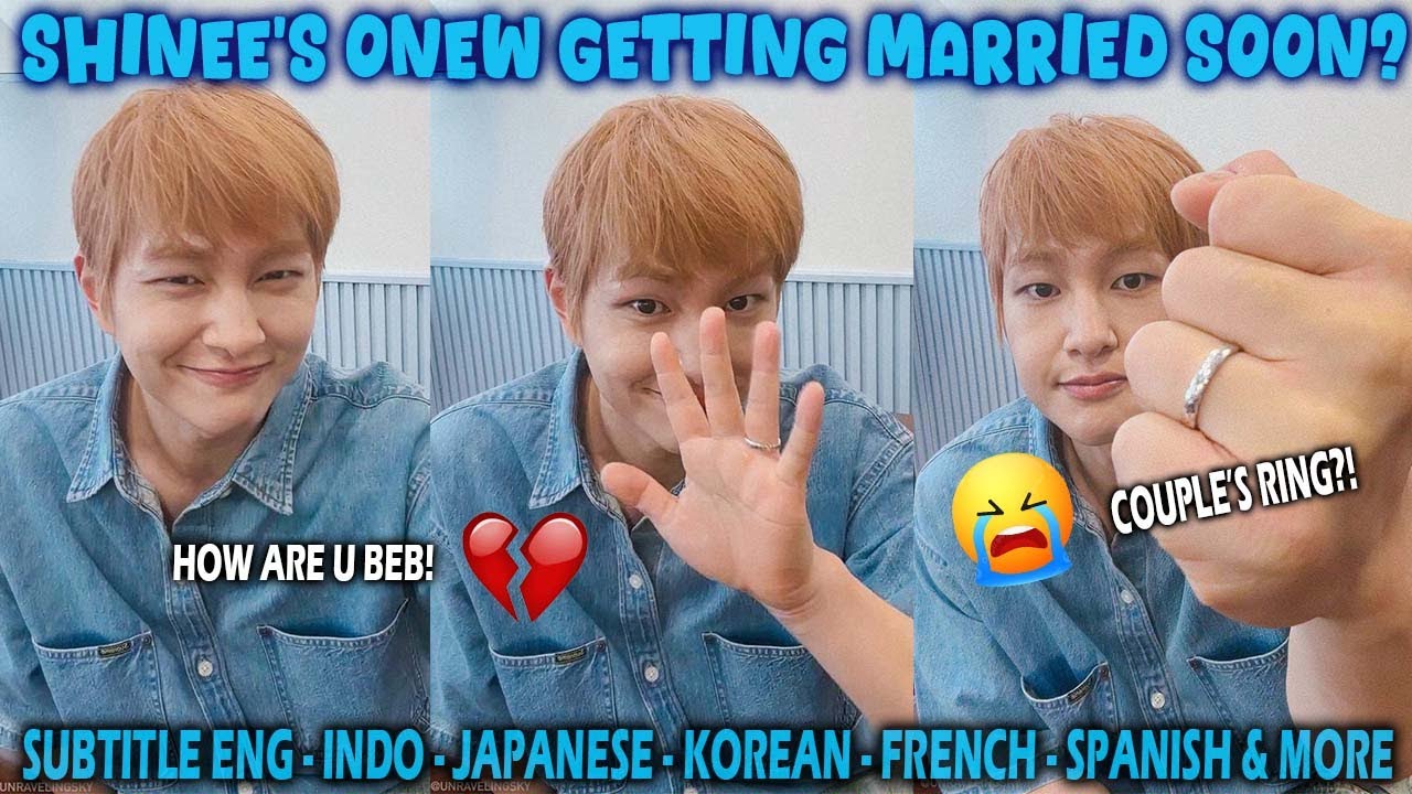 (ENG SUB) SHINee's Onew Get Married? | Onew Live English Subtitle #vlog #onew #SHINEE