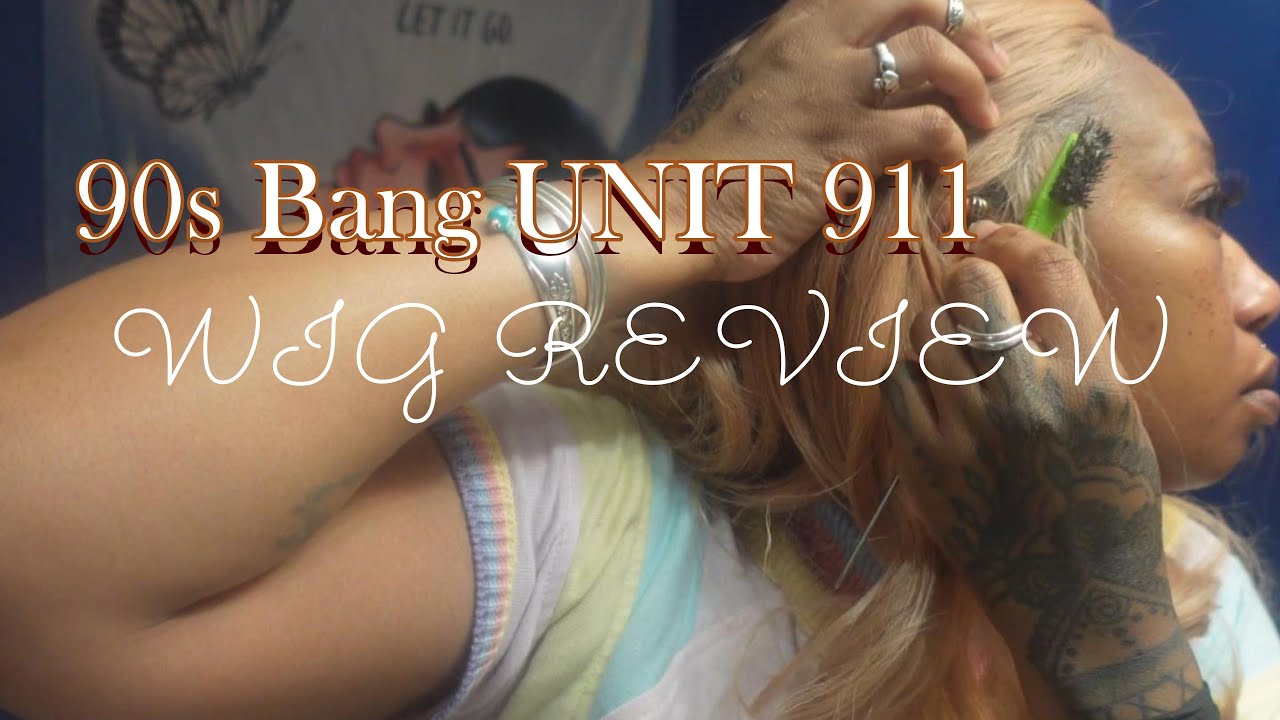 ASH PEACH BLONDE SENSATIONNEL | 90S BANGS GLUELESS WIG SAMSBEAUTY HAUL