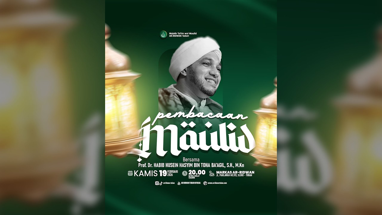 🔴Siaran Langsung | Pembacaan Maulid Bersama Prof. Dr. Habib Husein bin Hasyim bin Toha Ba'agil