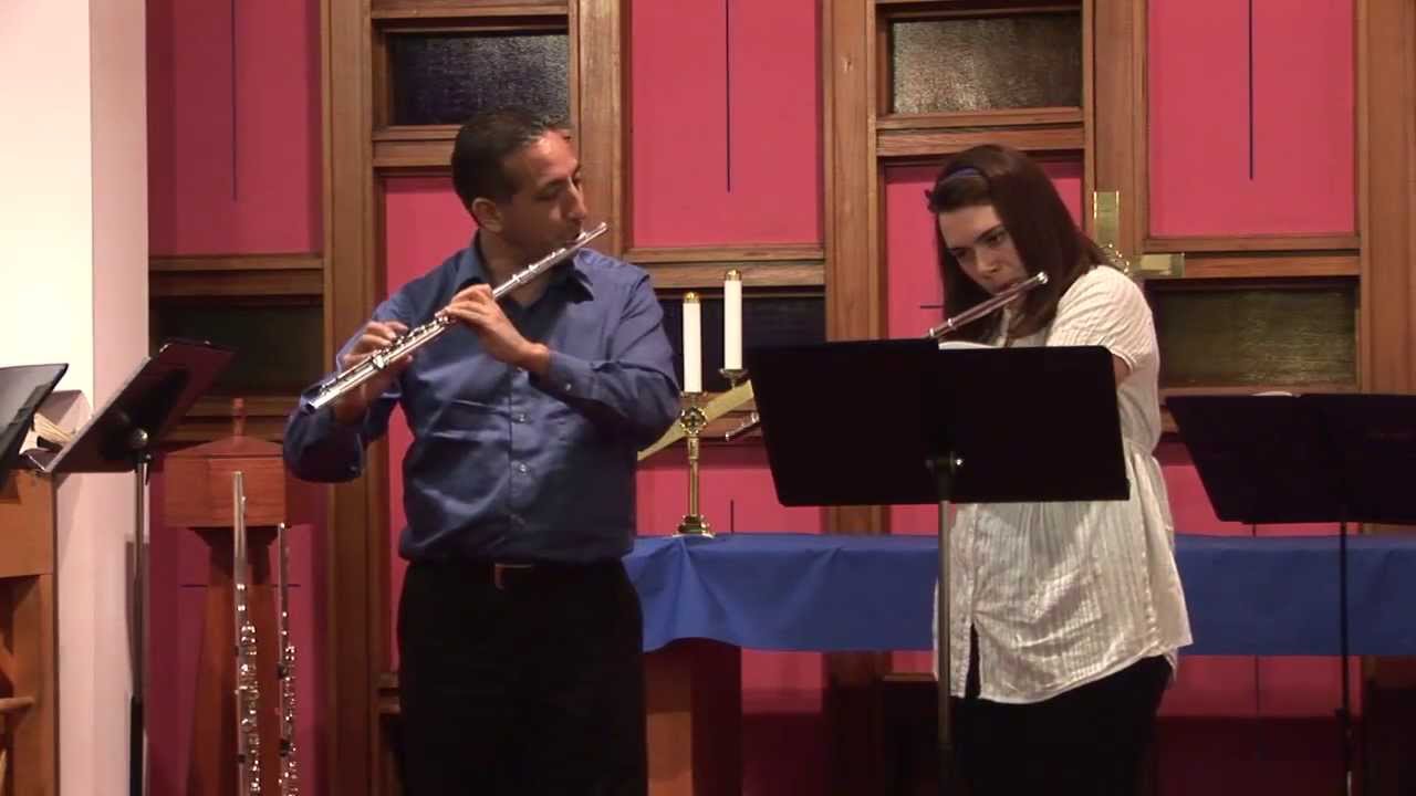 Andantino and Allegro for two flutes by Francois Devienne