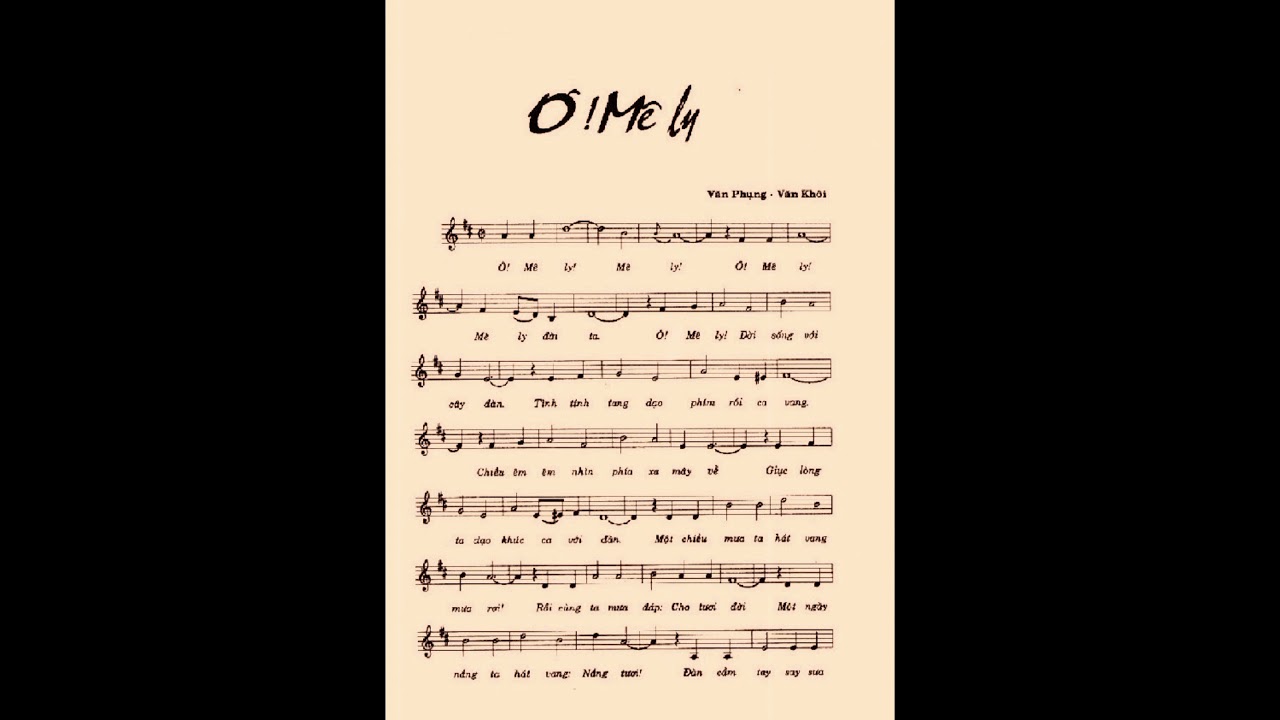 Ô! Mê Ly - Thái Thanh ( thâu thanh trước 1975 )