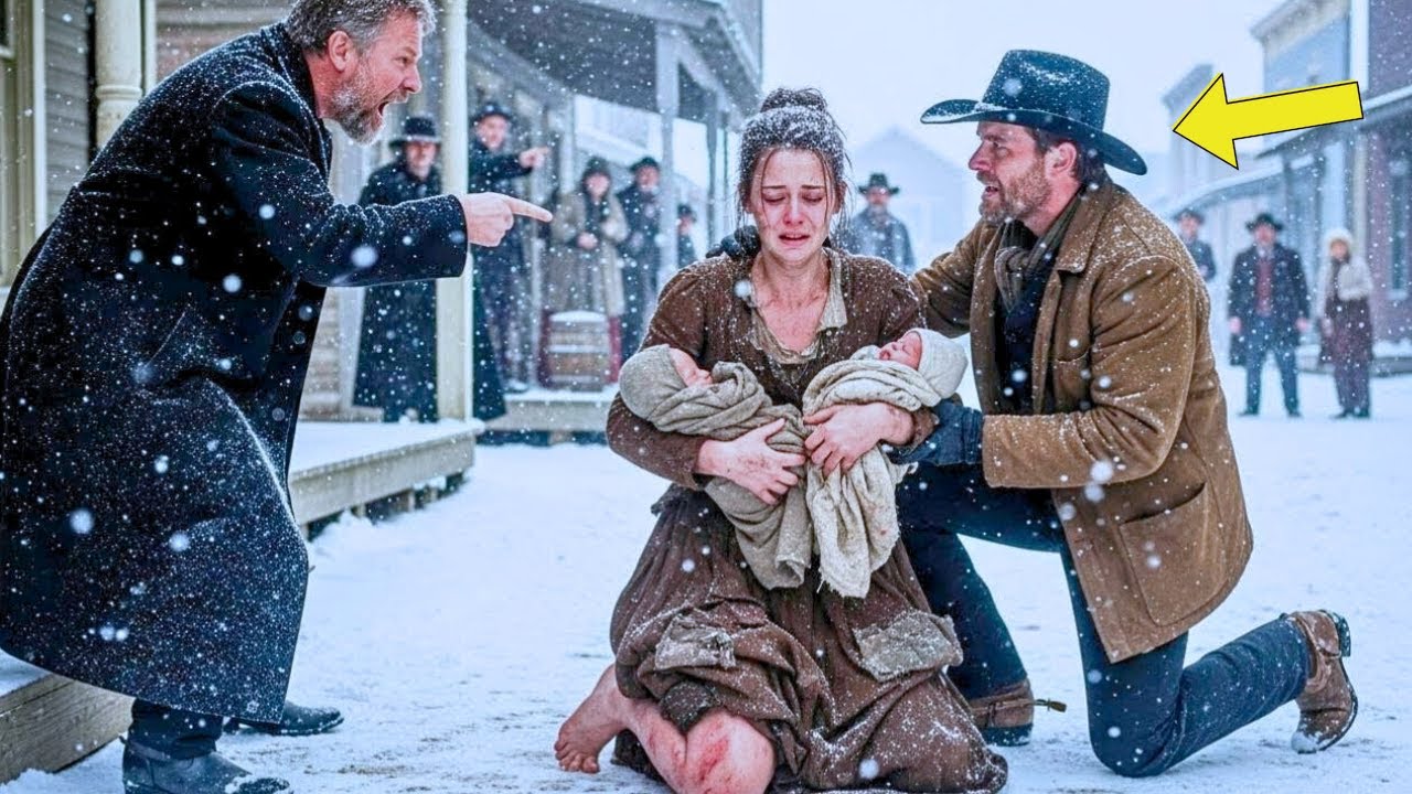 Nevěsta na objednávku přijela s dvojčaty. Odmítli ji všichni — dokud kovboj neřekl: „Jsou moje.“