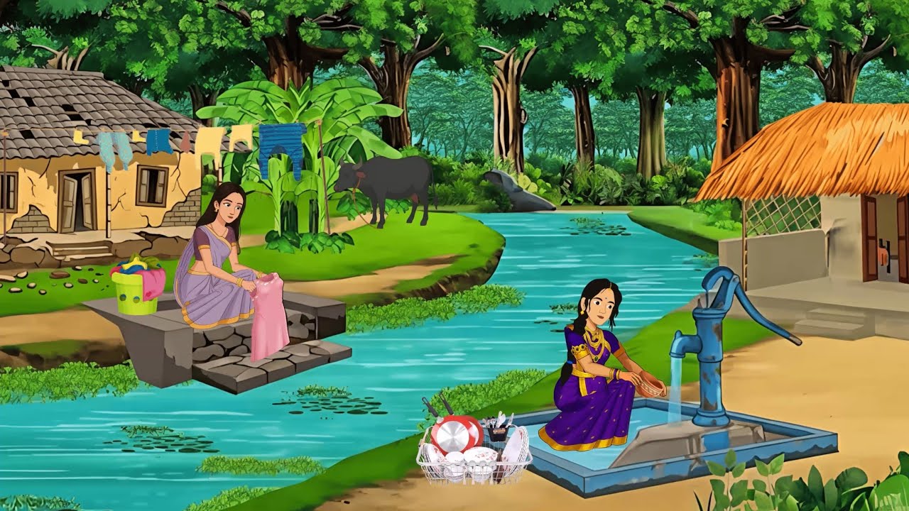 दो बहनों का ससुराल | Hindi story | Hindi moral stories new | cartoon story | Hindi kahaniya |