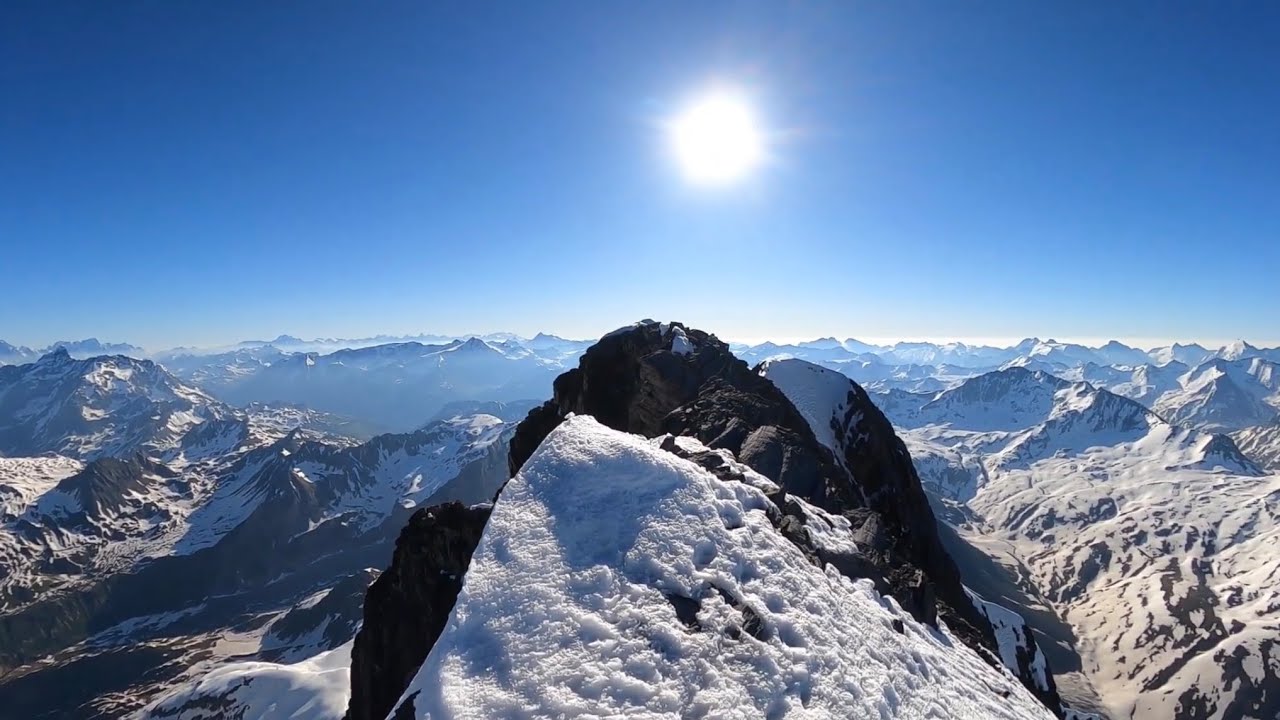 Ascension de la grande casse en solo parc national de la Vanoise
