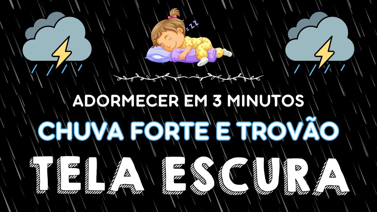 Chuva Para Dormir | Som De Chuva Para Dormir - Vença o Estresse com Chuva Forte e Trovão à Noite