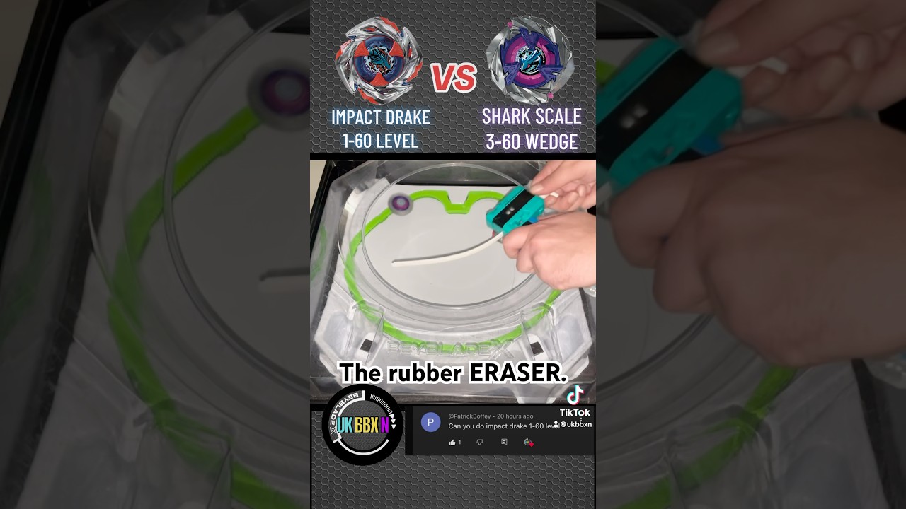 This Impact Drake combo is a MONSTER! #impactdrake #sharkscale #beyblade #beybladex #ux15