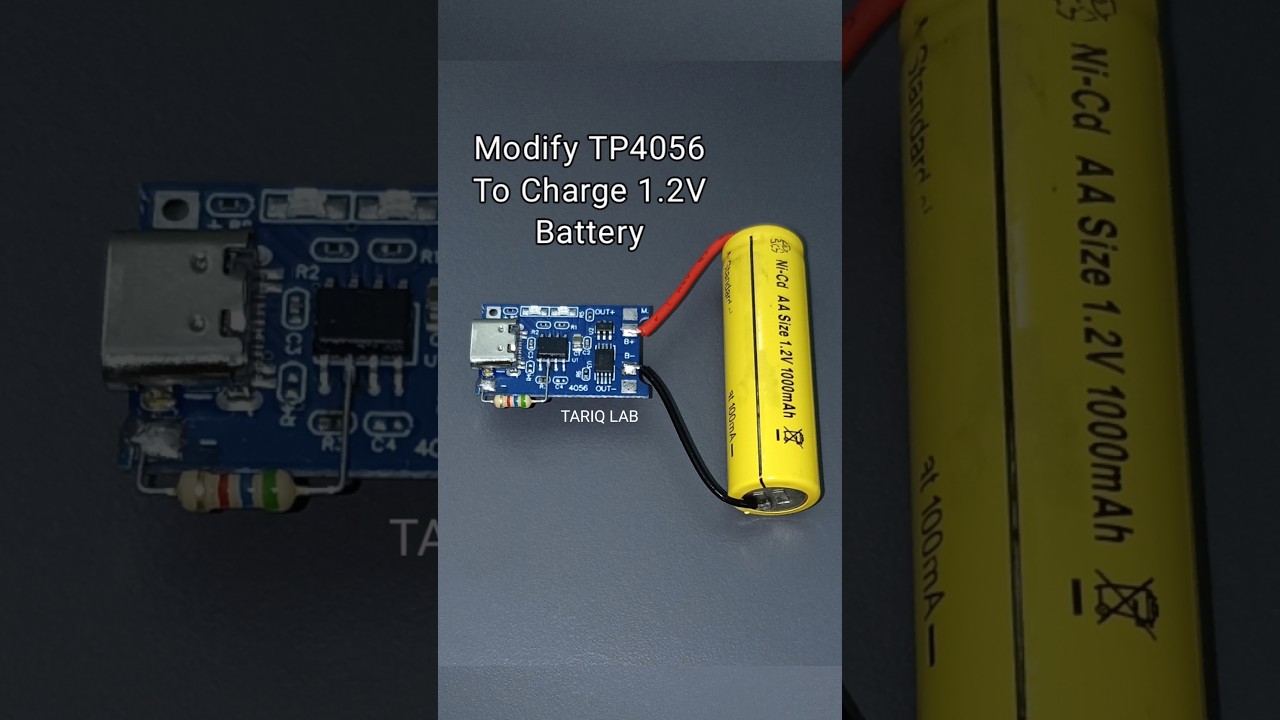 How to charge 1.2v battery using tp4056