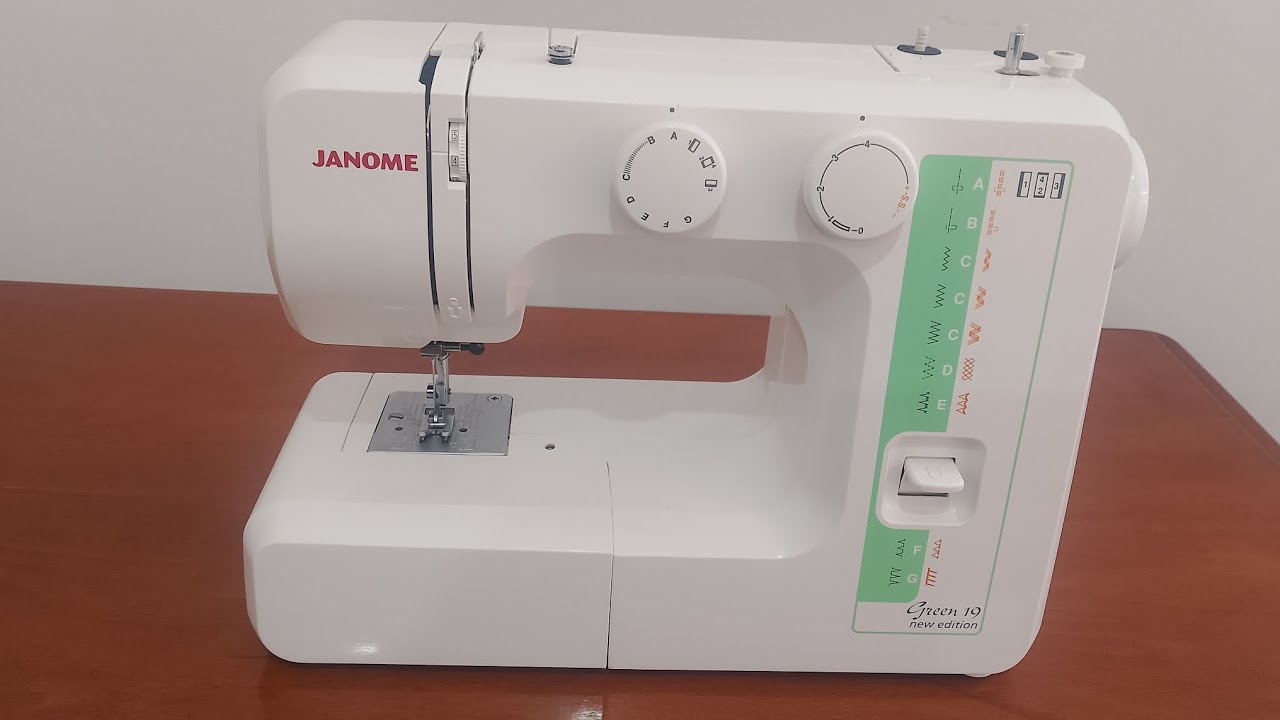 machine a coudre janome green 19