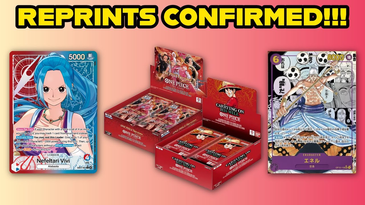 REPRINTS CONFIRMED!! BANDAI LISTENED!!  OP-15 FULL SET, EB03 Cases Stolen & MARKET WATCH!! |OPTCG