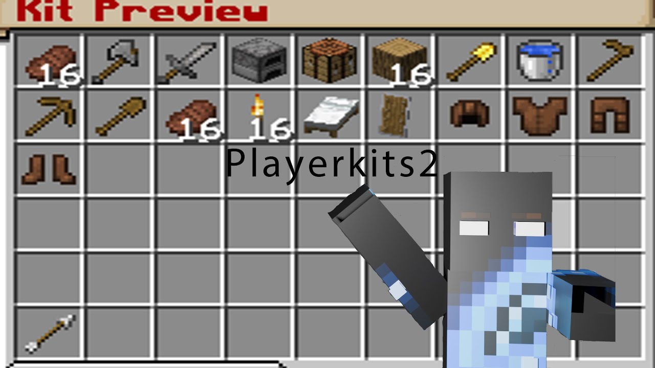 PlayerKits 2 Plugin Tutorial in Hindi | How To Add Kits in FreeMCserver