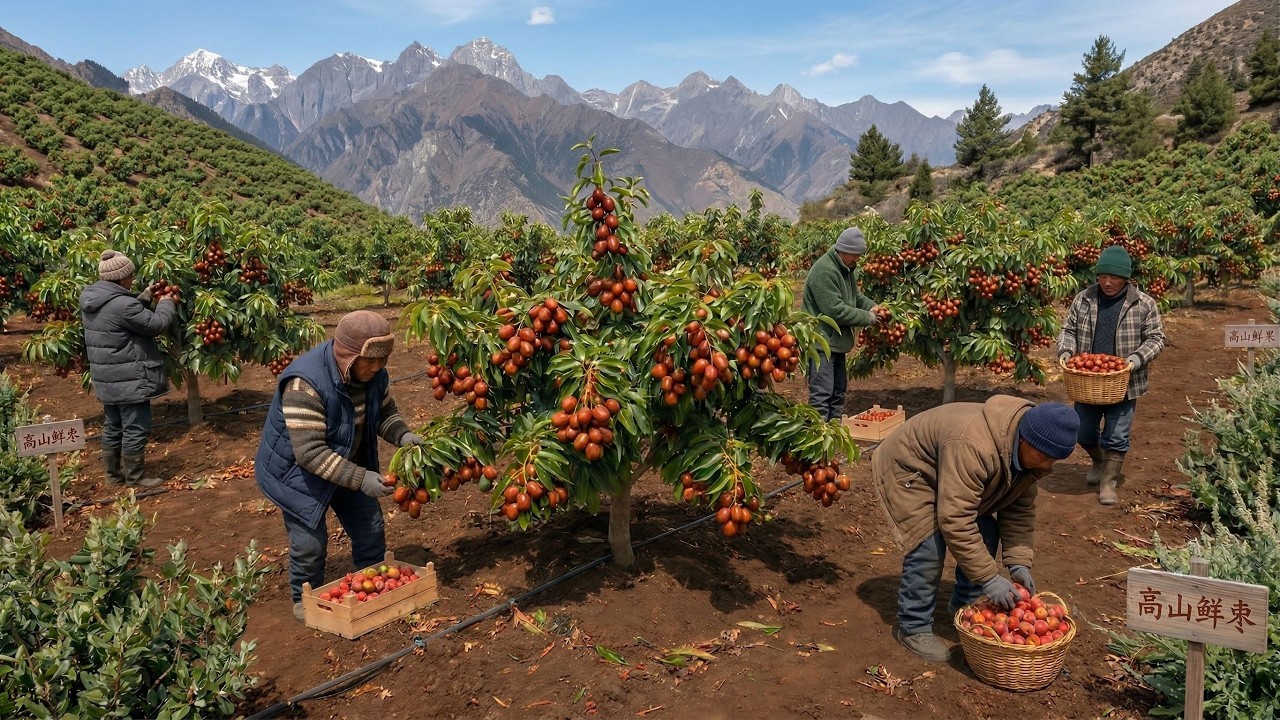 ¡Es asombroso! Pueden cultivar azufaifas en las altas montañas de China, un resultado sorprendente.