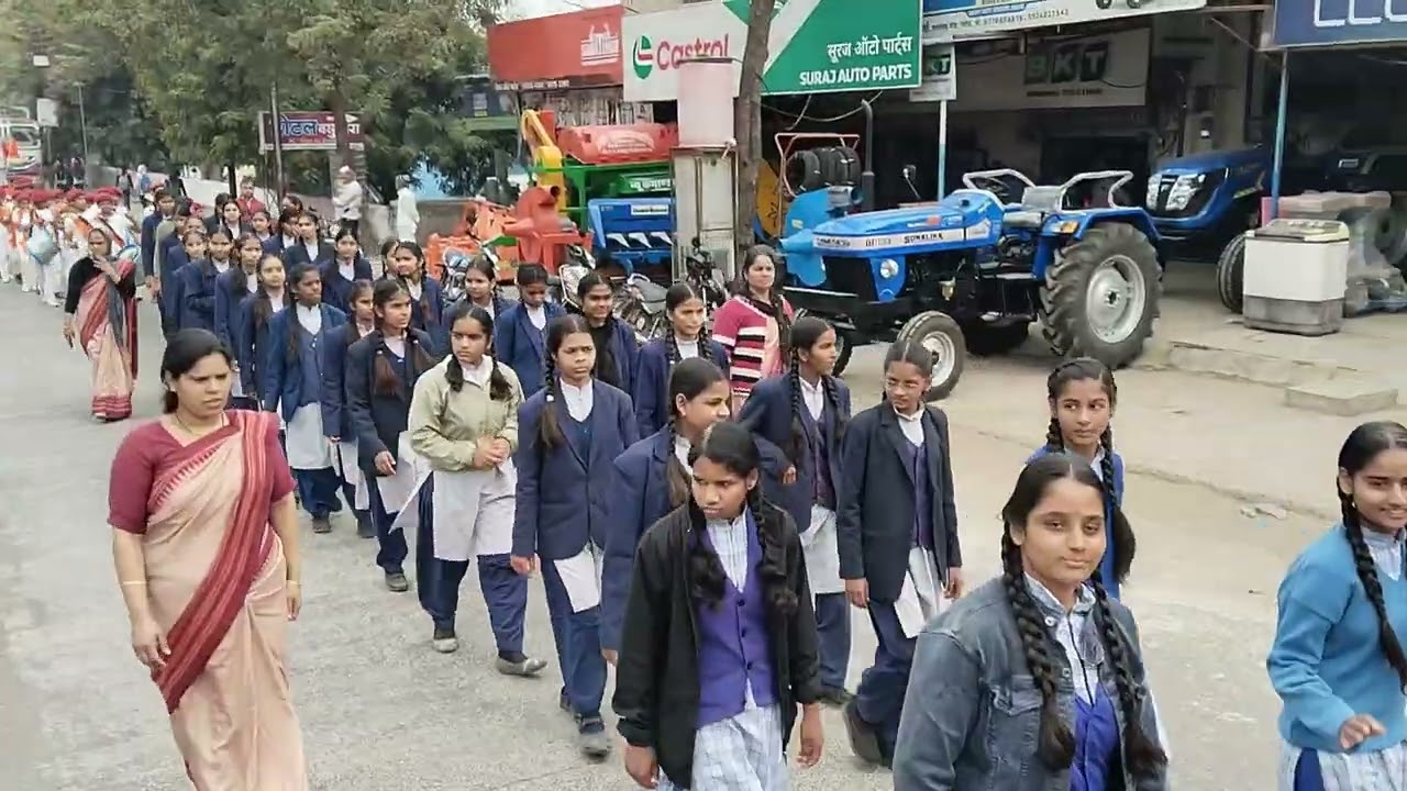 सरस्वती शिशु-विद्या मंदिर गरोठ नेताजी सुभाषचंद्र बोस जन्मोत्सव पथ संचलन कार्यक्रम 