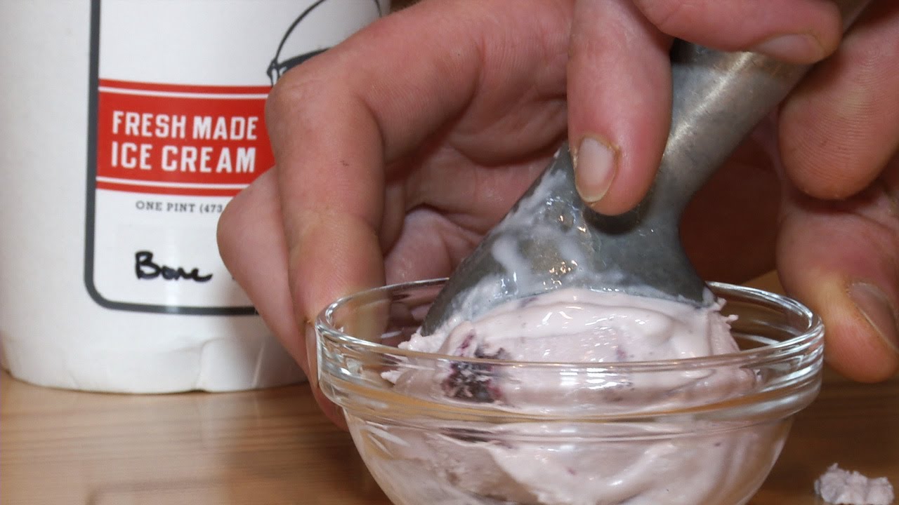Bone Marrow and Smoked Cherry Ice Cream with Bourbon