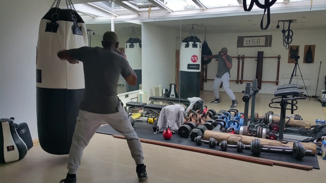 Some more light bag work out.