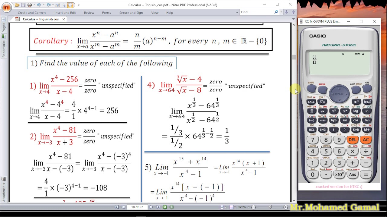 All Limits with calculator