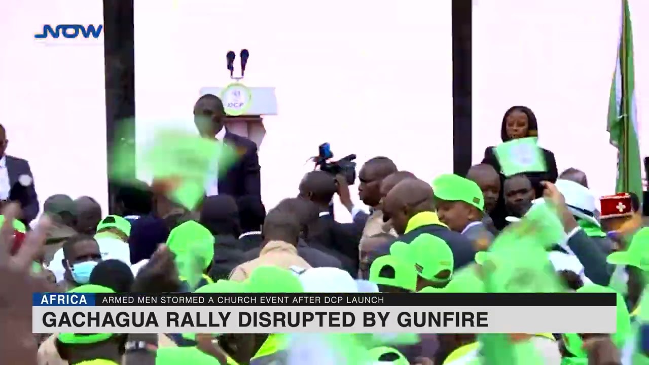 Gachagua rally disrupted by gunfire
