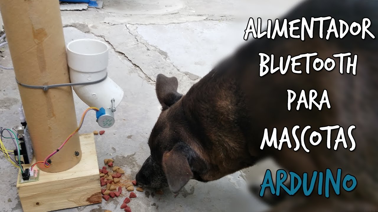 Alimentador automático bluetooth para mascotas con Arduino