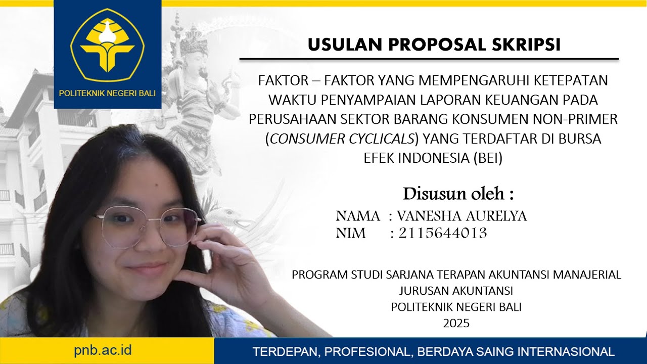 Vidio Presentasi Usulan Proposal