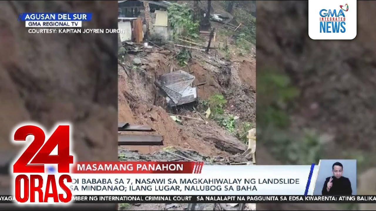 ‘Di bababa sa 7, nasawi sa magkahiwalay na landslide sa Mindanao; ilang lugar... | 24 Oras