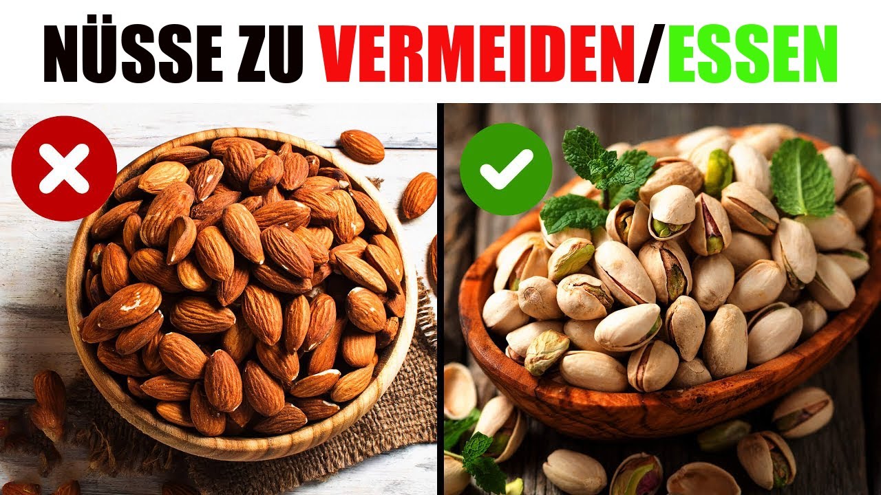 5 Nüsse die du essen solltest und 5 die du unbedingt meiden solltest!