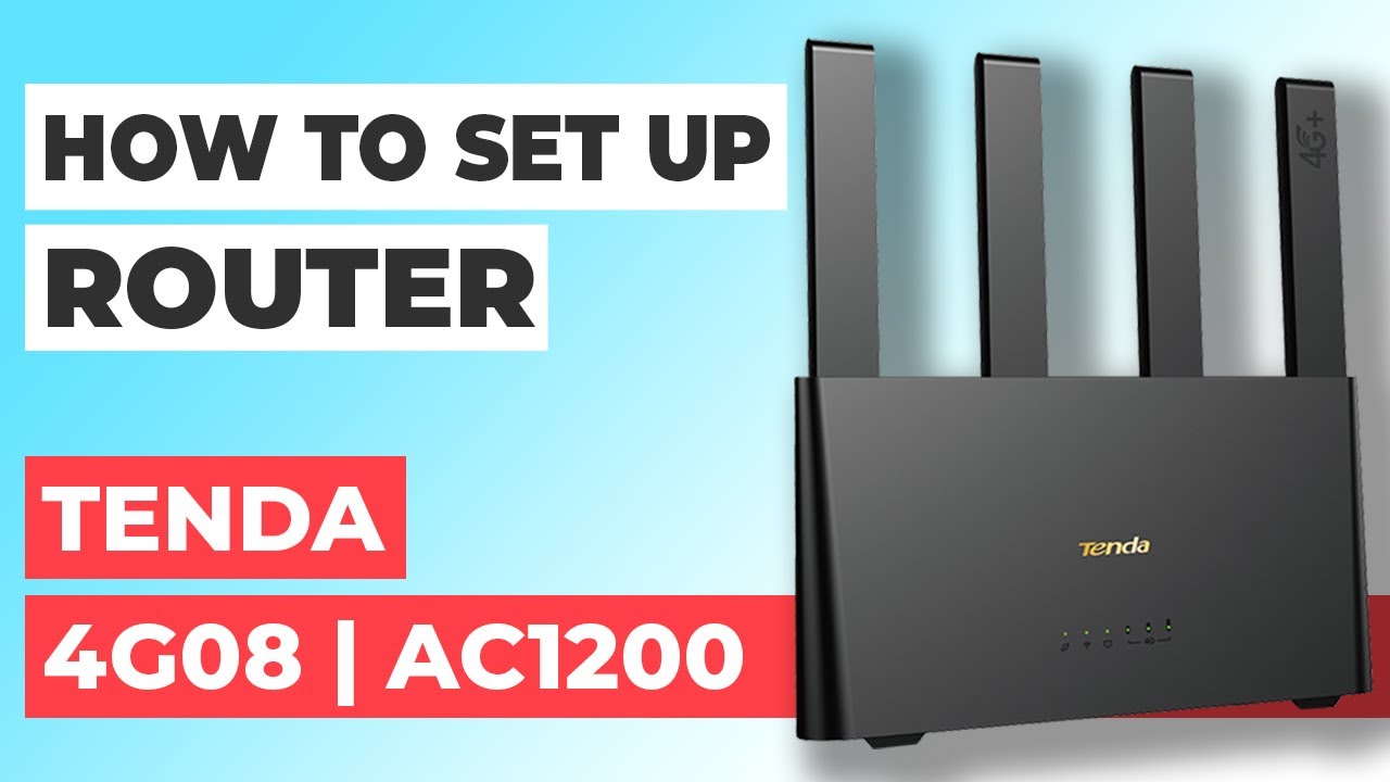✅ Как настроить TENDA 4G08 | Как настроить WiFi-роутер TENDA AC1200 4G08