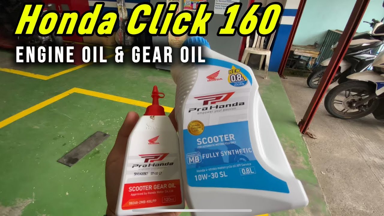 Change Oil | Honda Click 160 Engine & Gear Oil