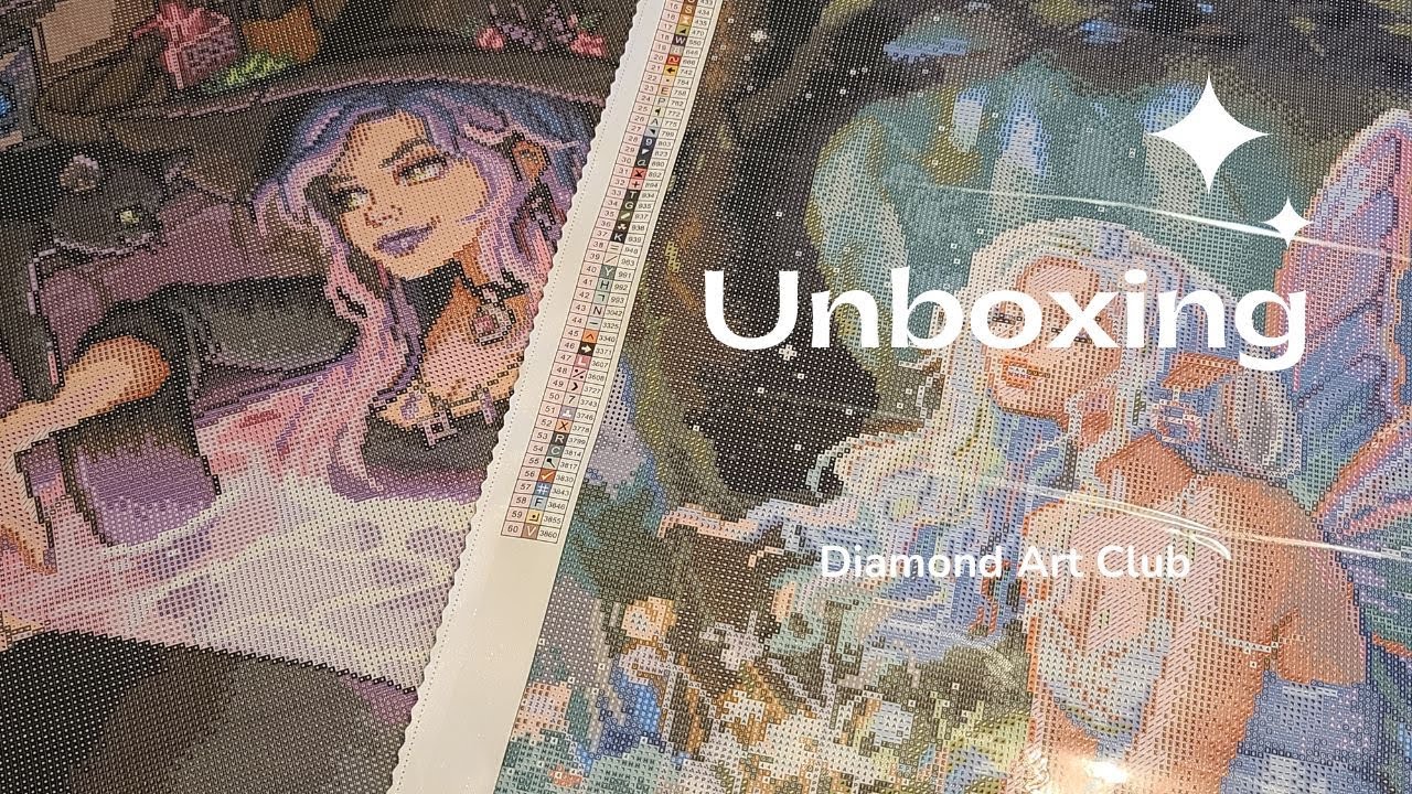 Unboxing de 2 dp de Diamond Art Club -  Cauldron of Mer et Fairy Lights de Ivy Dolamore