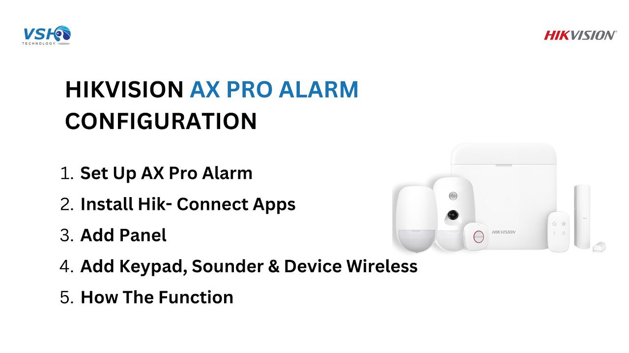 HOW TO SETUP HIKVISION AX PRO ALARM 2024 ?