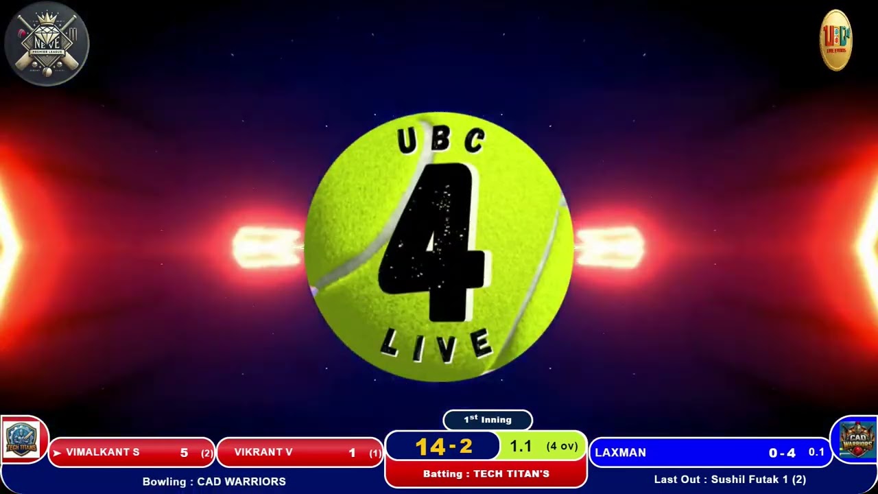 TECH TITANS VS CAD WARRIORS || NEVE PREMIER LEAGUE 2026 || LIVE ON UBC