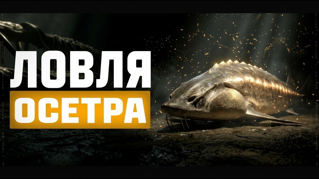 Ловля Осётра Русского на реке Ахтуба &bull; Русская Рыбалка 4