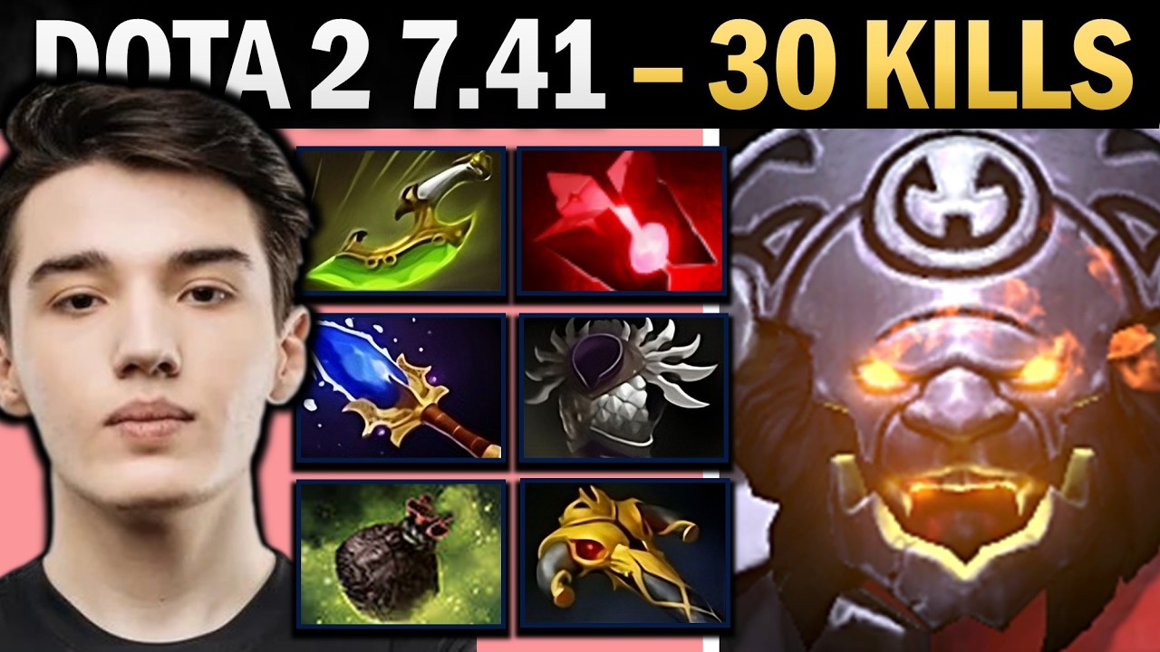 Axe Dota 2 7.41 with 30 Kills and Swift Blink - Dota Gameplay