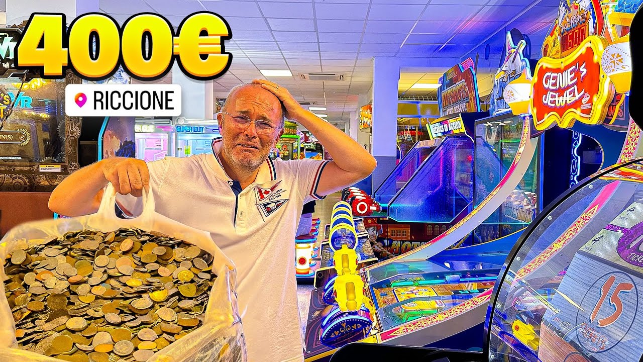 PAPÀ HO SPESO 400 EURO alle MACCHINETTE in SALA GIOCHI di RICCIONE ma.. *LEGGENDARIO*
