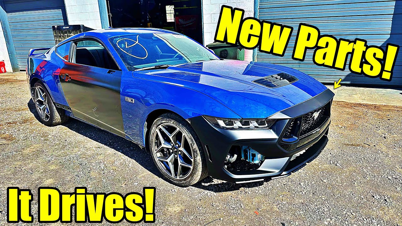I Rebuilt My wrecked 2024 mustang gt!