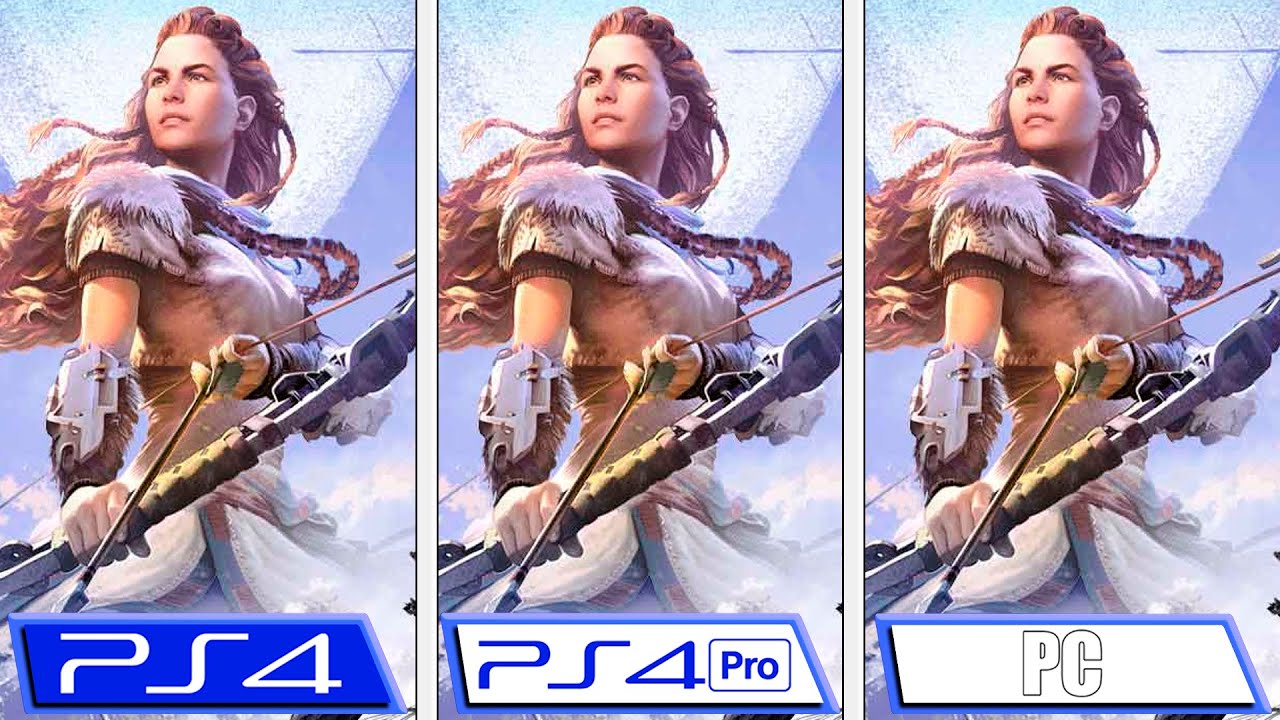 Horizon: Zero Dawn | PS4 Pro - PC (With Launch Patch) - PS4 | 4K Graphics Comparison