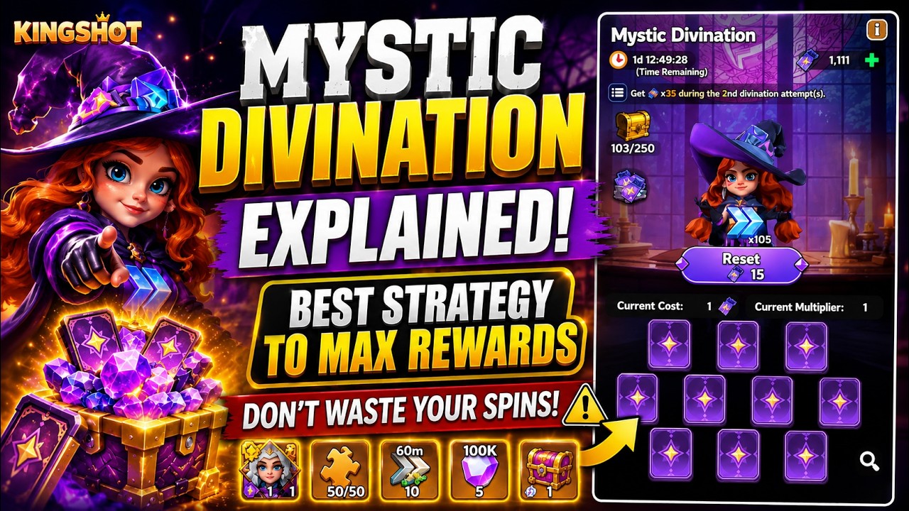 Mystic Divination EXPLAINED! Best Strategy to Max Rewards 😱#kingshotgames #mobilegame #gaming