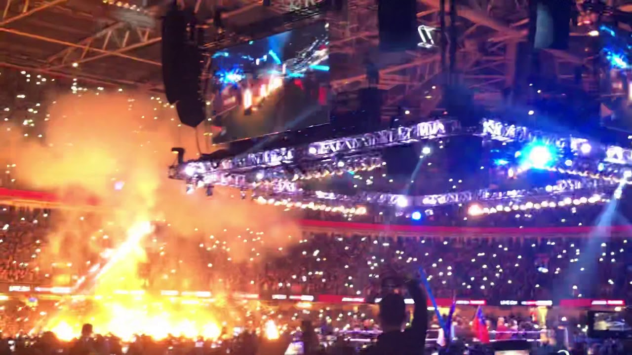 Anthony Joshua vs Joseph Parker - Joshua’s Entrance. Principality stadium 31st March 2018