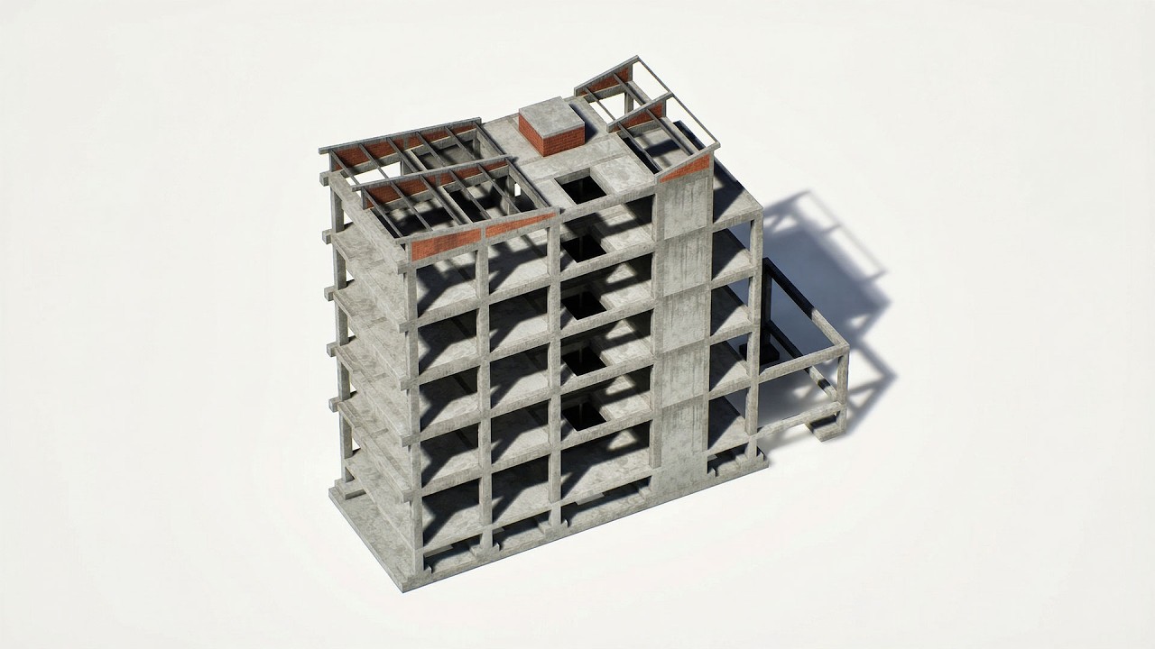 6-Level Structural BIM | Animated LOD 400 Breakdown & Architectural Coordination