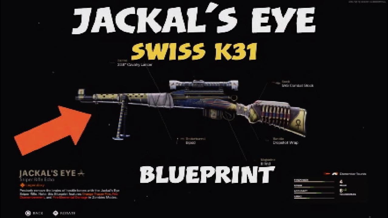 *NEW* JACKAL'S EYE - Swiss K31 Sniper Blueprint - CoD Cold War PS5