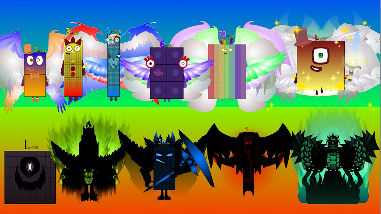 Showdow: NumberBlocks Band Different (1DOcto - 1TOcto) vs Uncannyblocks Band But Different