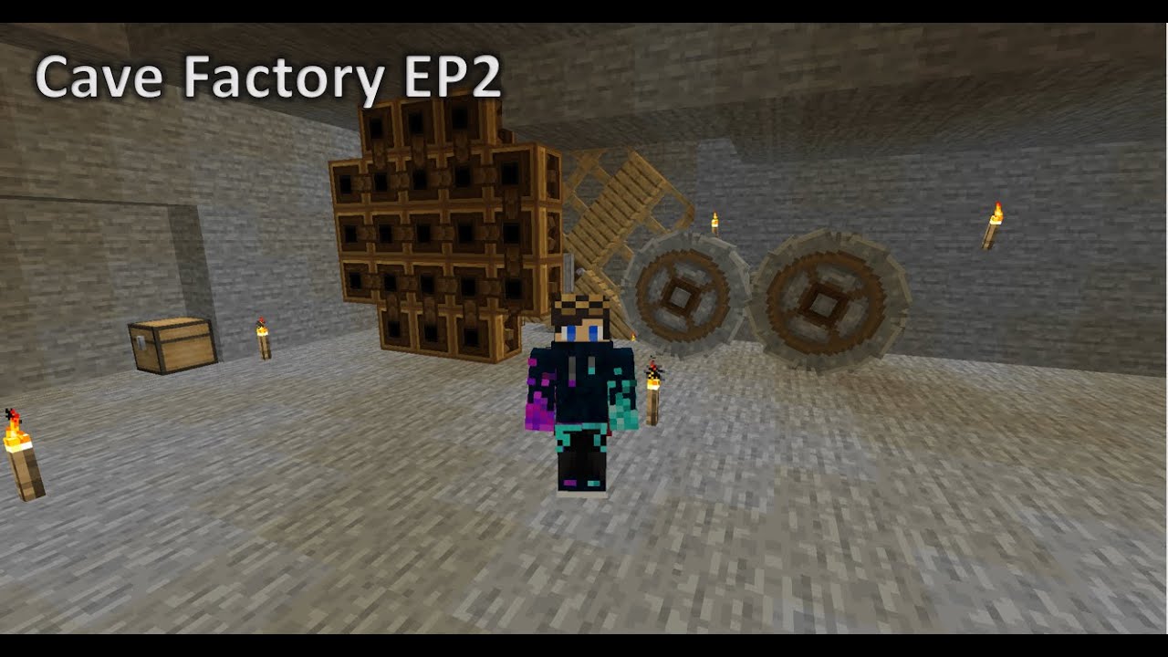 Minecraft Cave factory EP2: Windmill & Blood Altar