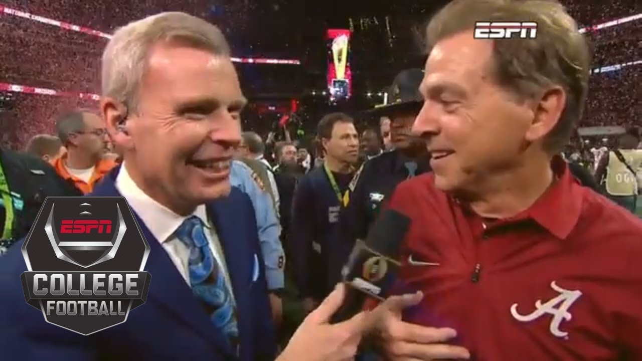Nick Saban on winning another championship: 'I've never been happier in my life' | ESPN